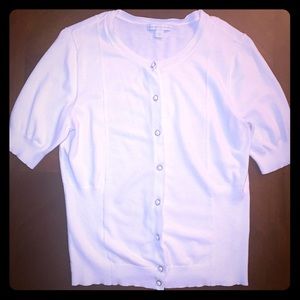 New York and Company White Cardigan